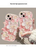 Suitable for iPhone16promax- iphone7 case beautiful oil painting flower pendant - Image 9