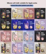 A SpongeBob cartoon silicone phone case for the Apple series