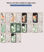 Rainbow silicone wristband stand mobile phone shell skin texture feel, suitable for Apple series mobile phones