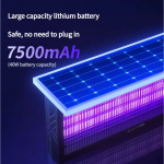 Solar-powered mosquito and fly killer, outdoor waterproof, courtyard breeding farm, garden villa, outdoor electric mosquito lamp, the ultimate mosquito trap and killer - Image 5