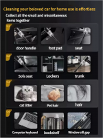 Car vacuum cleaner with strong suction power, wireless, portable, mini, small and high-power for household use - Image 8