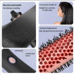 Electric negative ion curling hair comb, dual-purpose straight and curly, fluffy bangs, inner and outer button curls, wavy quick-heating curling hair cylinder comb for export - Image 4