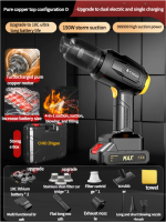 Zhigao Car Mini Vacuum cleaner, wireless charging for cars, household use, strong suction power, powerful, small handheld - Image 5