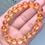 Brazilian Citrine Bracelet Women, Deep Yellow Crystal Gemstone, Natural Stone Beads, Fashion Jewelry Accessory Healing Crystal - Image 2