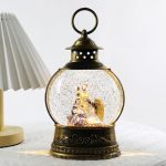 Christmas Lantern Music Box, Snow Globe Night Light, Santa Tree Decor, Rotating Crystal Ball Gift, Festive Table Lamp - Image 2