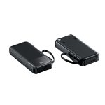 20000mAh PD Power Bank, Built-in Charging Cables, Fast Portable Charger, High Capacity Phone Battery, Quick Charge Pack