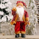 Standing Santa Claus Doll, Christmas Backpack Decor, Creative Santa Figurine, Festive Tabletop Decoration Holiday Gift Idea - Image 2