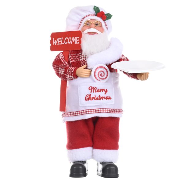 Standing Santa Claus Doll, Christmas Backpack Decor, Creative Santa Figurine, Festive Tabletop Decoration Holiday Gift Idea