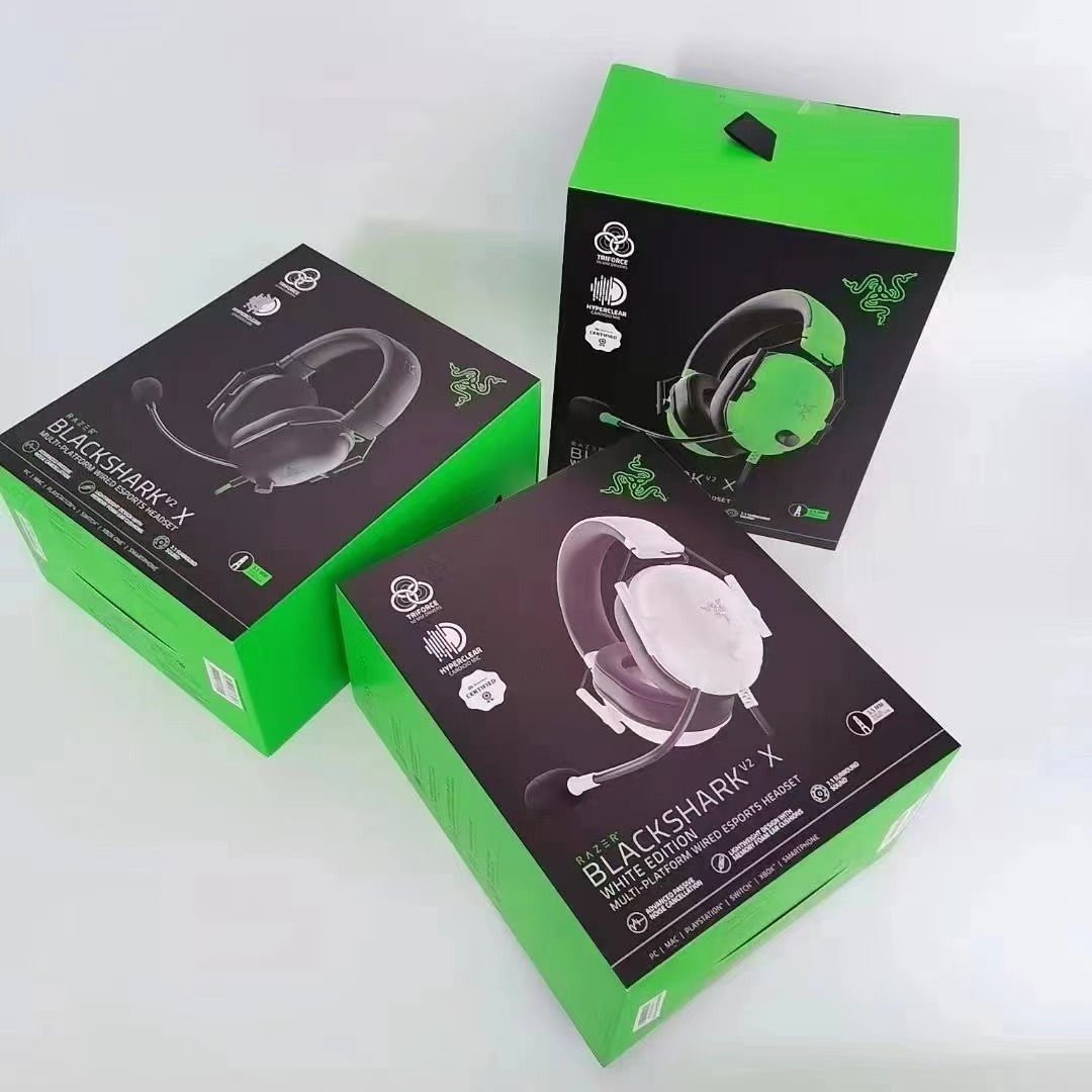 主图-01 Razer BlackShark V2 X Gaming Headset, Lightweight Comfort Earcups, Triforce 50mm Drivers, HyperClear Cardioid Mic, Multi-Platform Compatible - Image 1