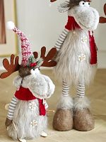 Stretchable Plush Elk Decor, Jumbo American Cartoon Stuffed Animal, Large Christmas Doll Gift, Fun Animated Reindeer Plushie - Image 2