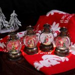 Santa Claus Pony Night Light, Musical Snowfall Decor, Christmas Tabletop Lamp, Festive Gift with Music Box - Image 5