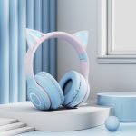Cat Ear Headphones Wireless, Gaming Bluetooth Headset, Low Latency Mode, Long Battery Life RGB Lights, Cute Gaming Headset - Image 2