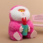 Lucky Gorilla Plush Toy Gift, Creative Fortune Sign Desk Decor, Cuddle Study Buddy Plushie, Unique Moving Home Present Friends - Image 4