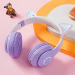 LED Gaming Bluetooth Headphones, Color Changing Wireless Headset, TF Card Music Play, Over Ear Light Up Earphones, Bass Sound - Image 4