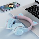 Cat Ear Headphones Wireless, Gaming Bluetooth Headset, Low Latency Mode, Long Battery Life RGB Lights, Cute Gaming Headset - Image 3
