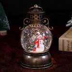 Santa Claus Pony Night Light, Musical Snowfall Decor, Christmas Tabletop Lamp, Festive Gift with Music Box - Image 7
