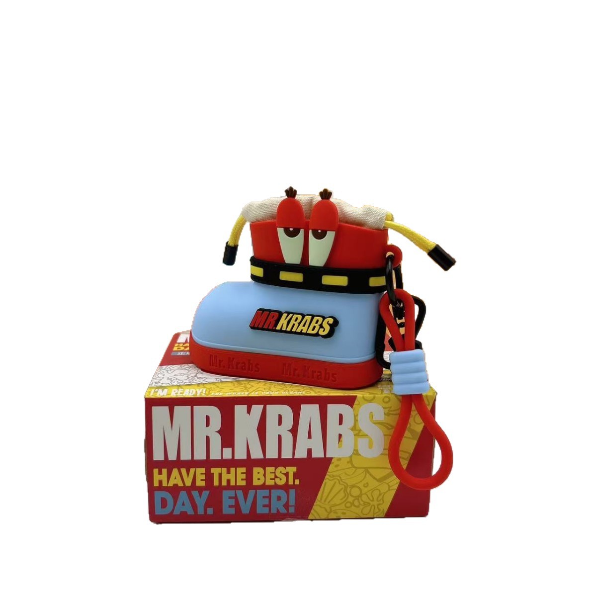 主图-06 SpongeBob SquarePants Case, Patrick Star Keychain, Cartoon Headphone Bag, Mini Backpack Charm, Anime Cosplay Accessory - Image 1