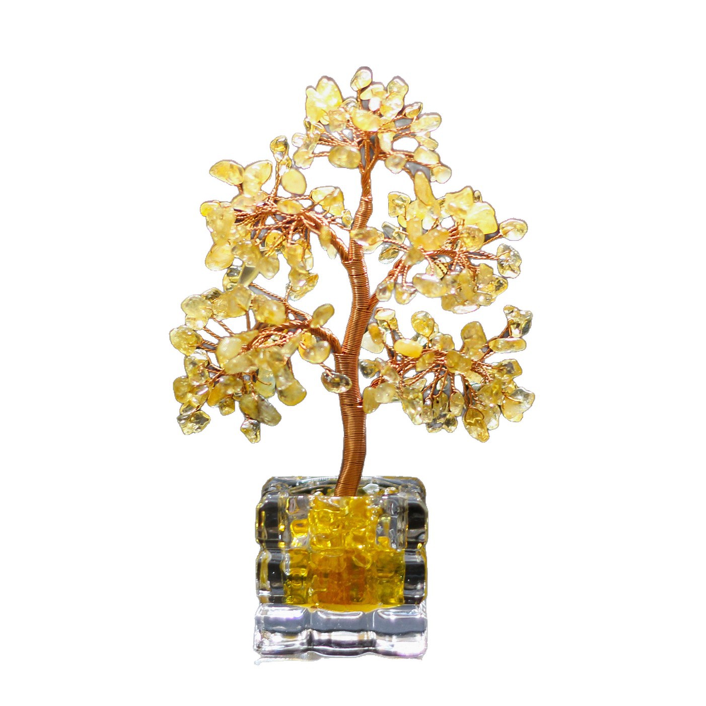 主图-06 Crystal Gemstone Tree Decor, Natural Stone Money Tree, Office Desk Ornament, Healing Crystal Craft, Home Decor Gift - Image 1