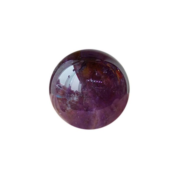 Brazilian Amethyst Crystal Ball, Natural Raw Stone Sphere, Hand Polished Feng Shui Decor, Healing Geode Office Ornament