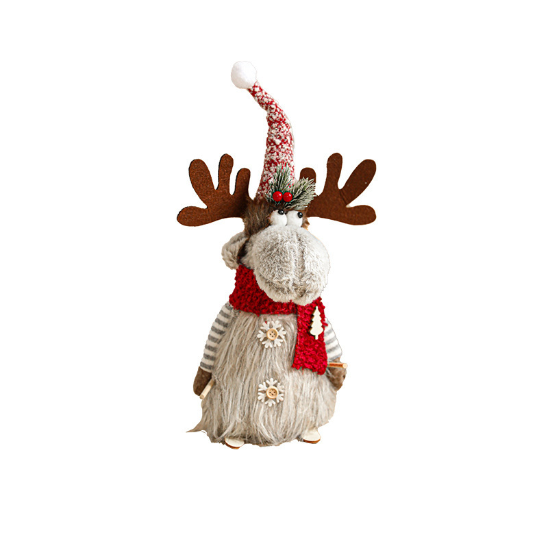 主图-06 Stretchable Plush Elk Decor, Jumbo American Cartoon Stuffed Animal, Large Christmas Doll Gift, Fun Animated Reindeer Plushie - Image 1