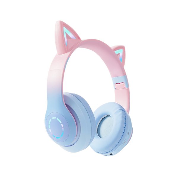 LED Gaming Bluetooth Headphones, Color Changing Wireless Headset, TF Card Music Play, Over Ear Light Up Earphones, Bass Sound