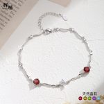 S925 Sterling Silver Bracelet, Pear Shape Peridot Topaz Crystal, Luxury Gemstone Jewelry, Elegant Women Fashion Accessory - Image 3