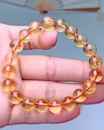 Brazilian Citrine Bracelet Women, Deep Yellow Crystal Gemstone, Natural Stone Beads, Fashion Jewelry Accessory Healing Crystal - Image 4