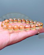 Brazilian Citrine Bracelet Women, Deep Yellow Crystal Gemstone, Natural Stone Beads, Fashion Jewelry Accessory Healing Crystal - Image 5