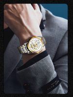 Automatic Men Watch Waterproof, Stainless Steel Band Calendar, Luminous Hands Quartz Movement, Classic Dress Wristwatch Men (Copy) - Image 7