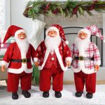 24-Inch Standing Santa Claus, Realistic Christmas Decor, Life Size Santa Figurine, Large Holiday Display Festive Decoration - Image 5