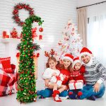 1.5m Leaning Christmas Tree, Telescoping Festive Decor, Unique Tilted Pine, Space Saving Design, Holiday Home Decor - Image 8