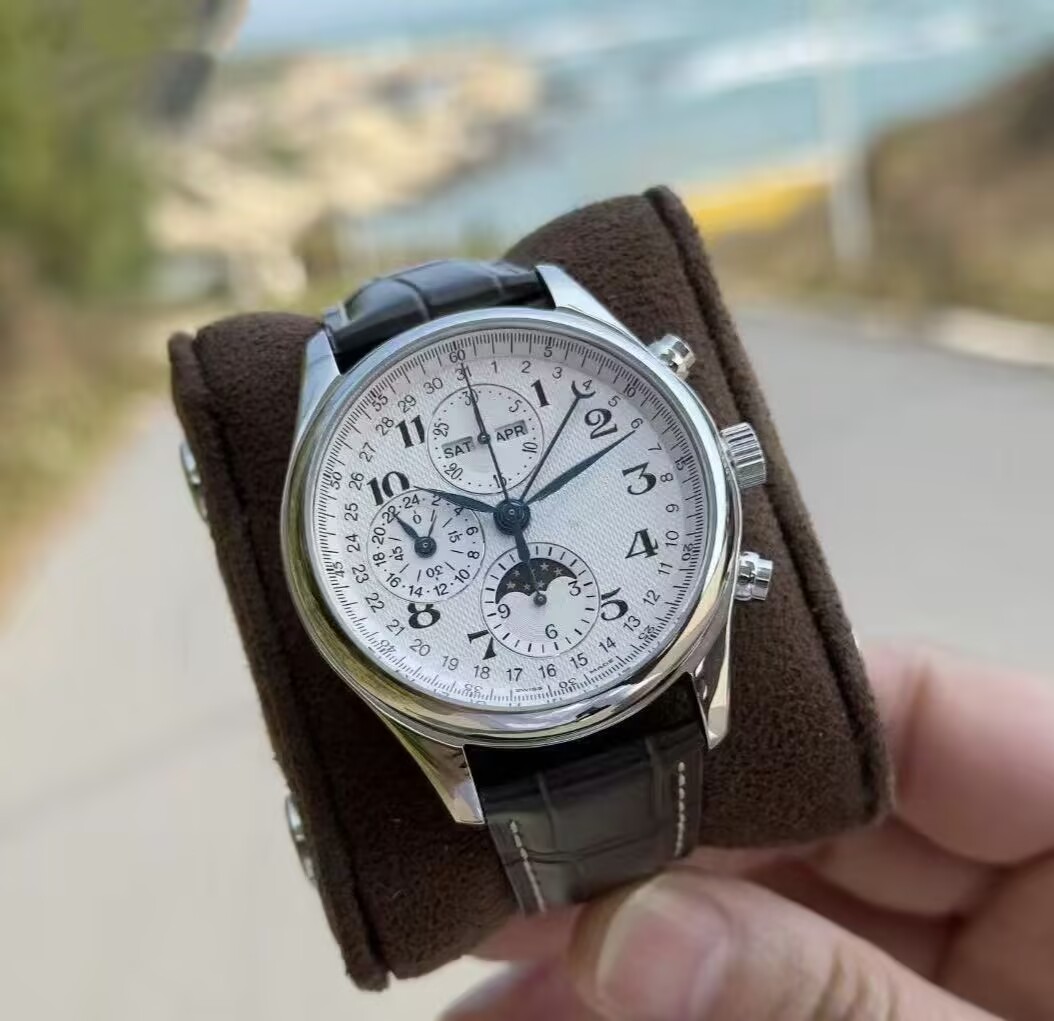 A3B9B6E88600FC1000C6D309C67C6647 Automatic mechanical watch, large dial, suitable for men's business and casual wear, exuding an elegant style - Image 1